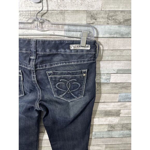 Women’s Express Denim Jeans Dark Wash Skinny Leg Size 2 Short - Picture 16 of 16